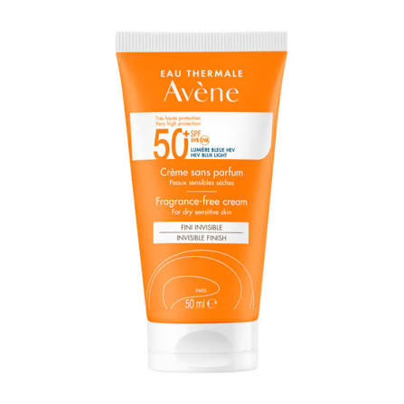 Avène Crème Sans Parfum Spf50 Peaux Sensibles Sèches 50ml