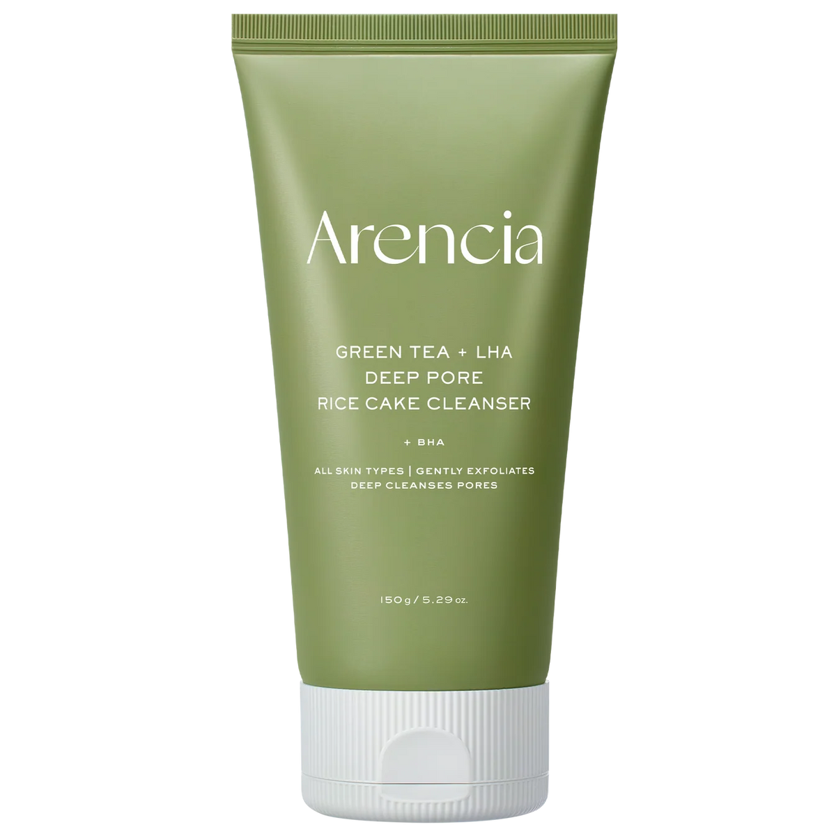 Arencia Green Tea + LHA Deep Pore Rice Cake Cleanser 150g