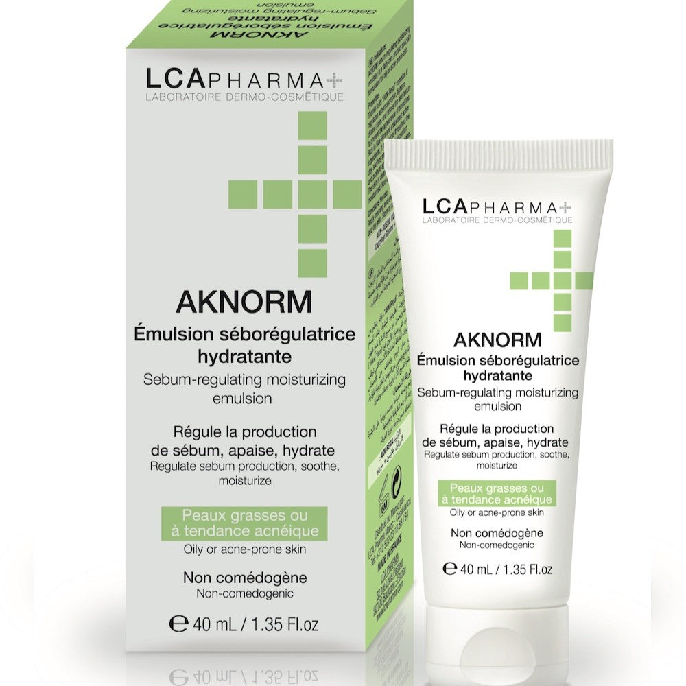LCA AKNORM Émulsion séborégulatrice hydratante 40 ML