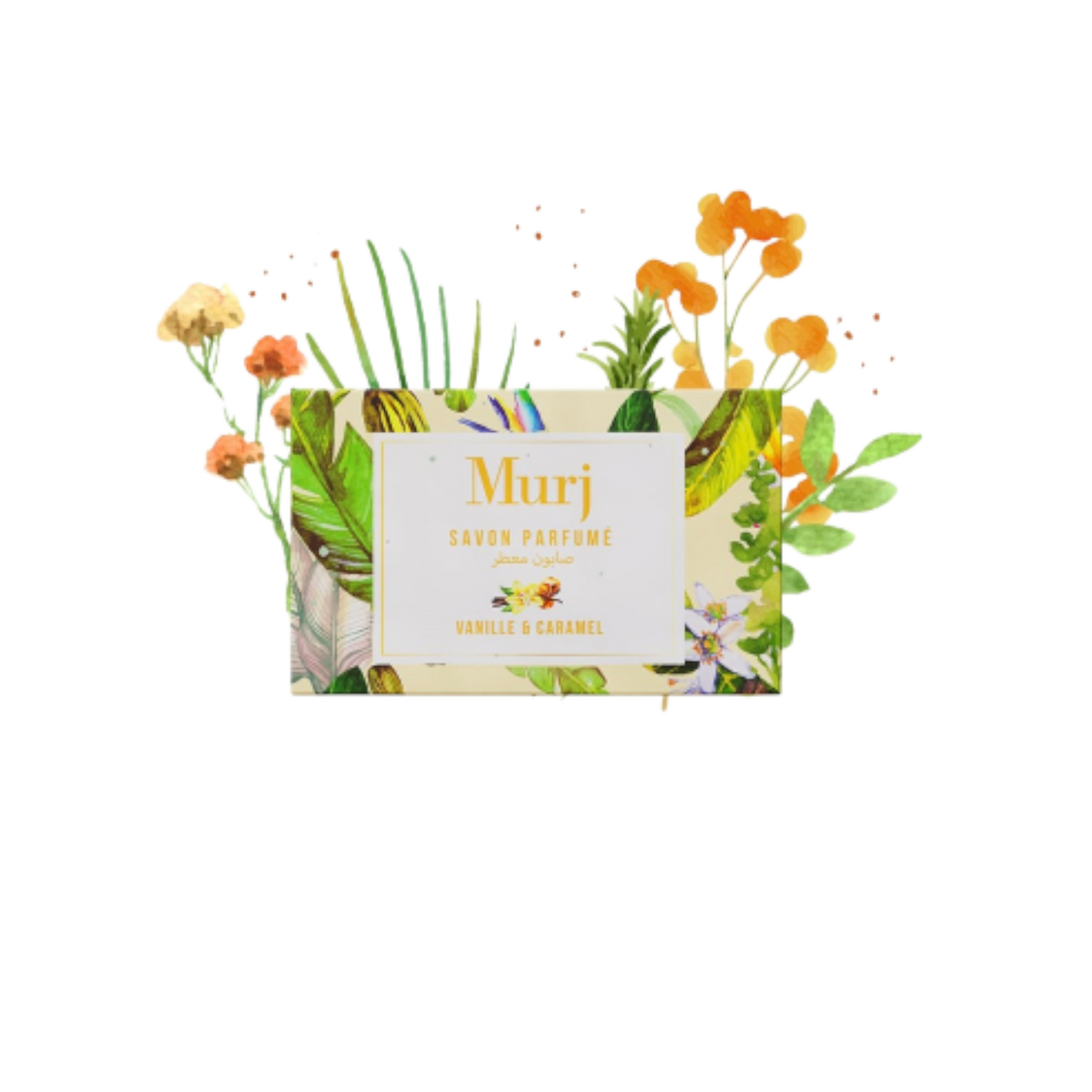 MURJ Savon solide parfume-vanille et caramel 100g