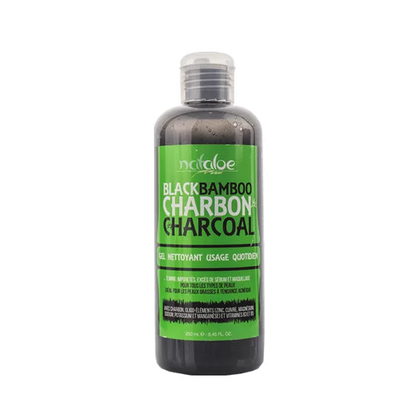 Nataloe Black Bamboo Gel Nettoyant Charbon Noir 250ml