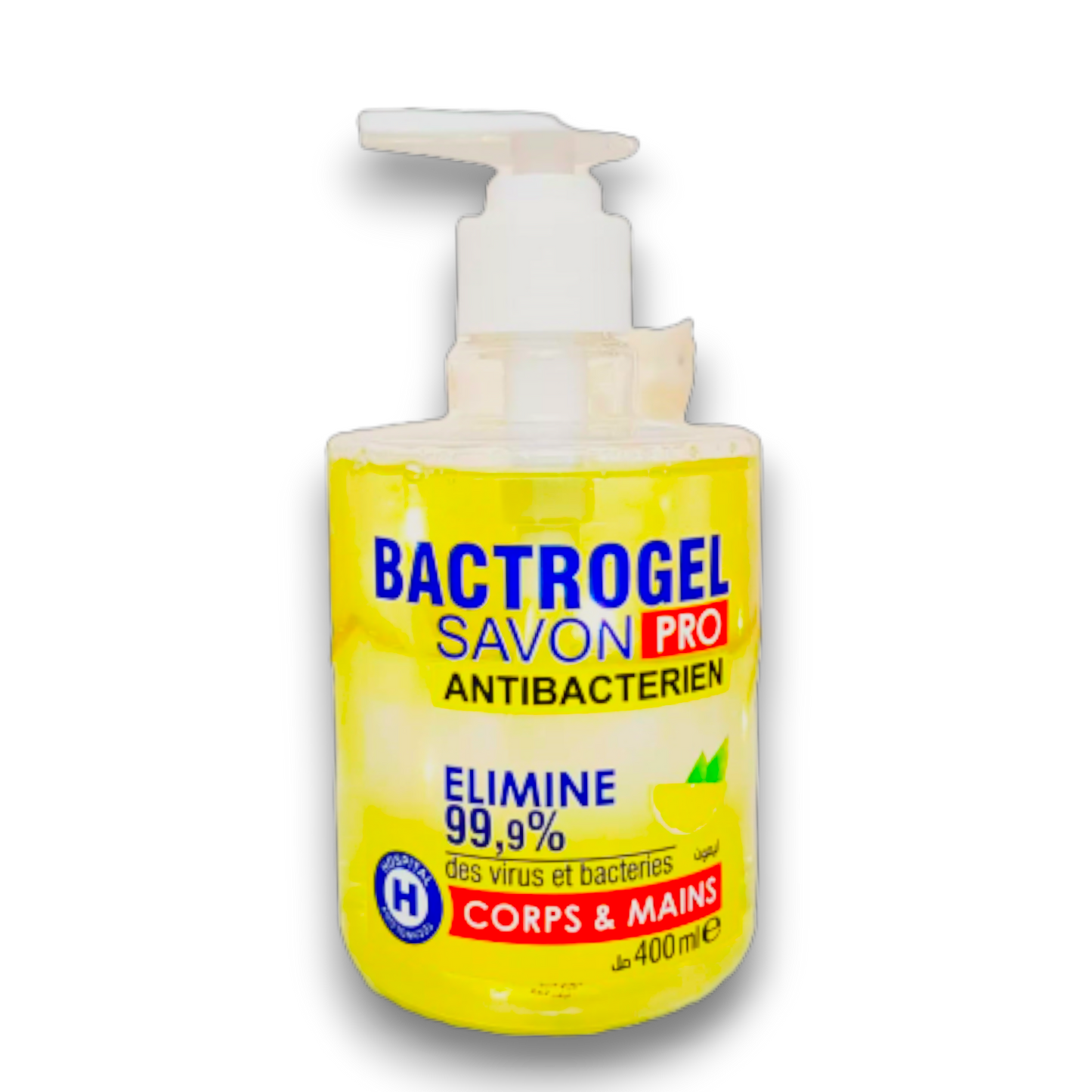 SOINS Bactrogel savon liquide antibactérien citron 400ml