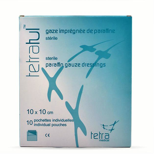 TETRATUL 10X10CM P/10 (tulle gras)