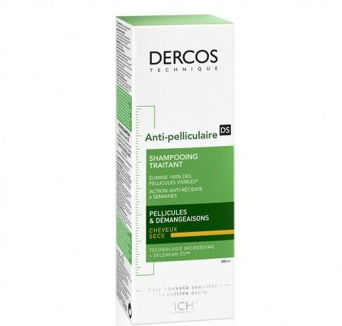 vichy dercos shamp anti pell cheveux secs 200ml