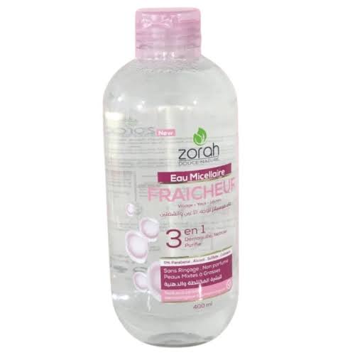 Zorah Eau Micellaire Fraicheur Peau Mixte à Grasse 400ml