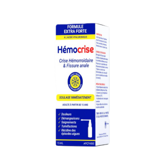 Hémocrise crise hémorroïdaire et fissure anale spray 15 ml