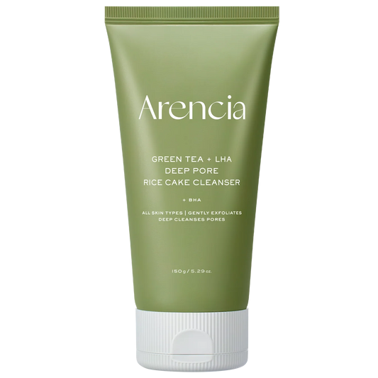 Arencia Green Tea + LHA Deep Pore Rice Cake Cleanser 150g
