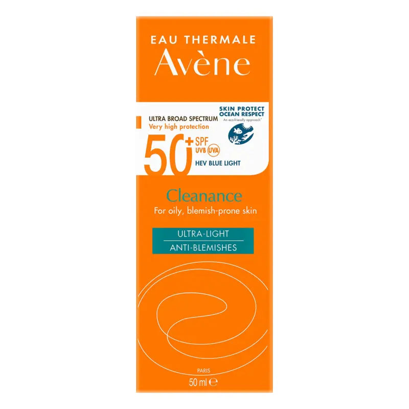 Avène Cleanance solaire SPF 50+ peaux grasses à imperfections