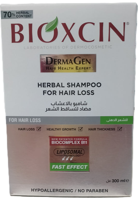 Bioxcin Shampoing Herbes Chute Chev Gras 300 ml