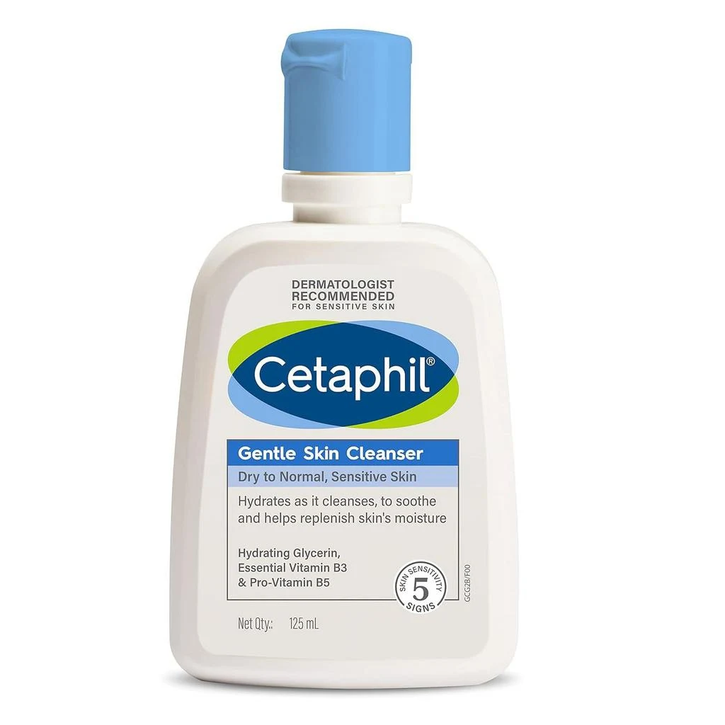 Cetaphil Nettoyant Doux Pour La Peau Peaux Seches à Normales Sensibles 125 ml