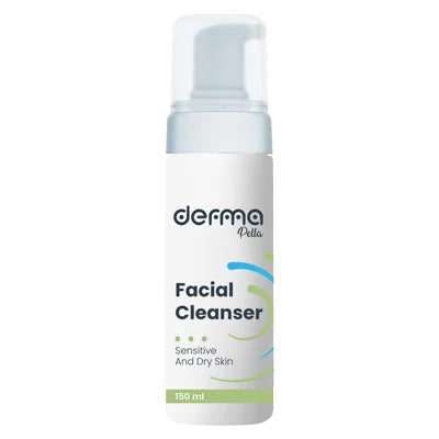 DERMA Facial cleanser lotion net visage p. sèche et sensible 150 ml