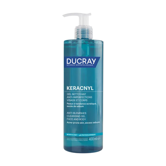 DUCRAY Keracnyl  Gel nettoyant anti-imperfections visage et corps 400ML