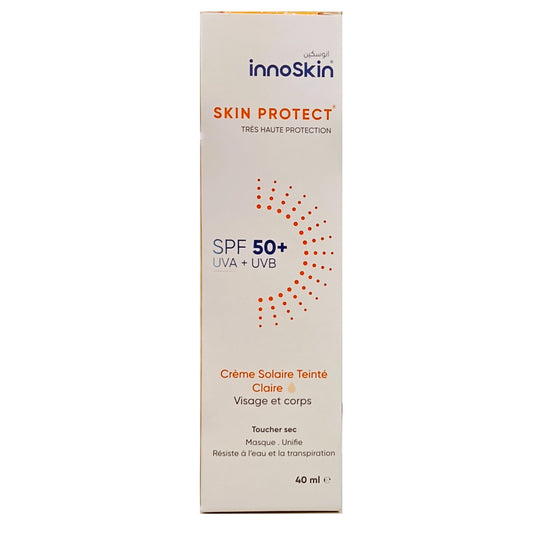 Innoskin  Crème Solaire Teintée Claire Spf50+ 40ml