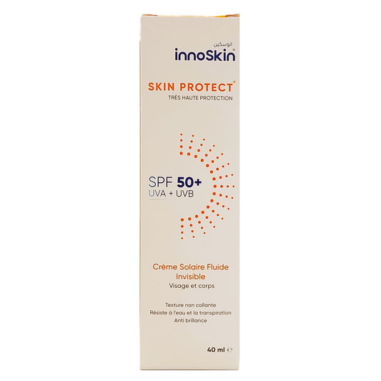 Innoskin Skin Protect Crème Solaire Fluide Invisible Spf50+40ml