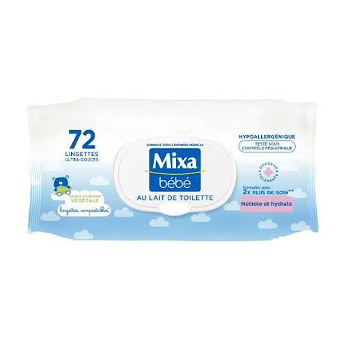 Mixa Bébé Lingette Au Lait De Toilette p80
