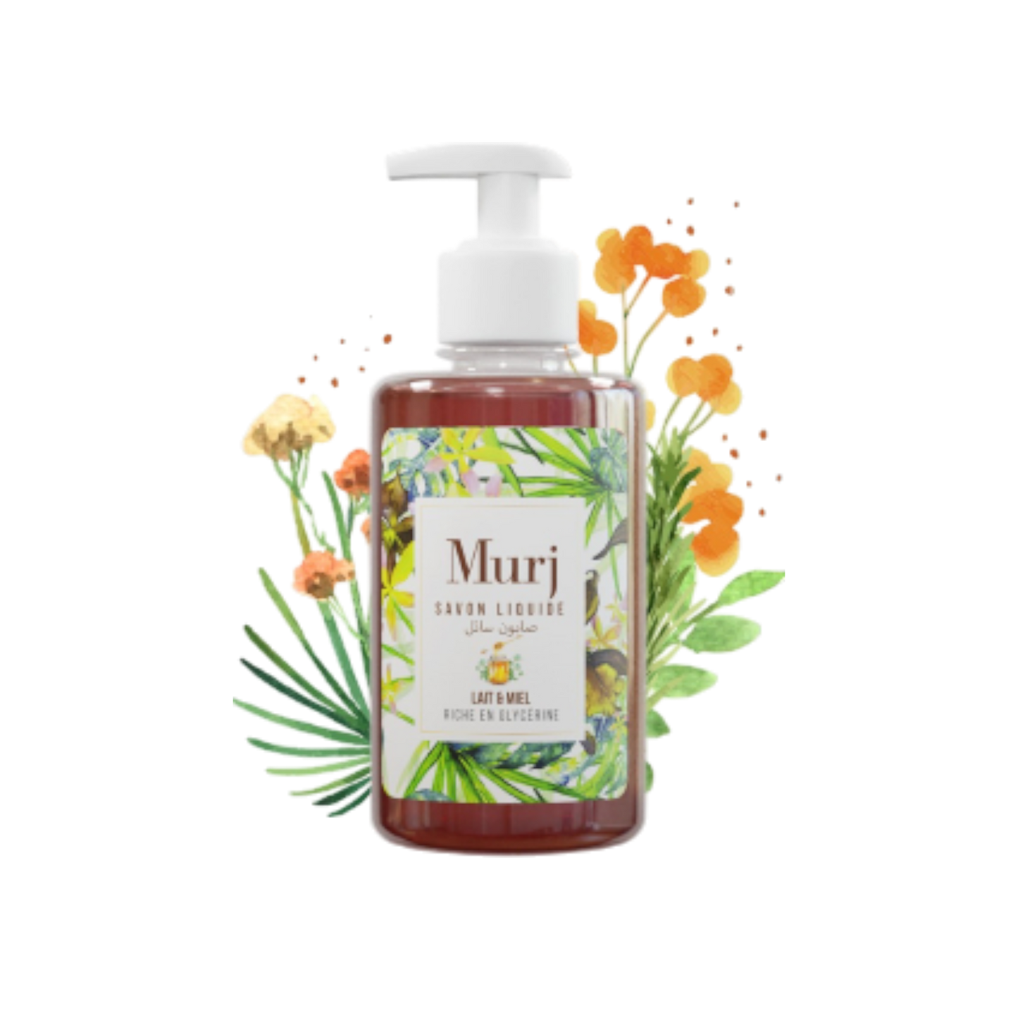 MURJ Savon liquide lait et miel 300ml