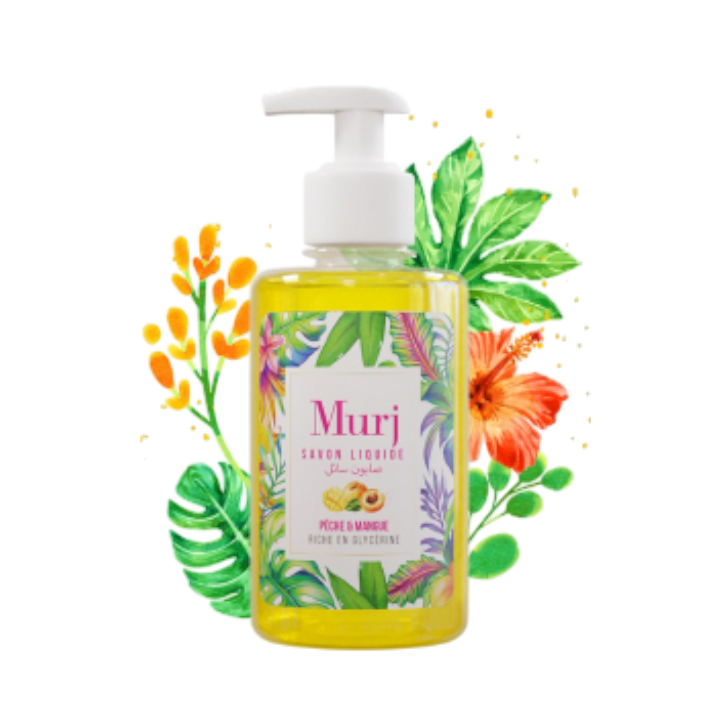 MURJ Savon liquide mangue et pèche 300ml