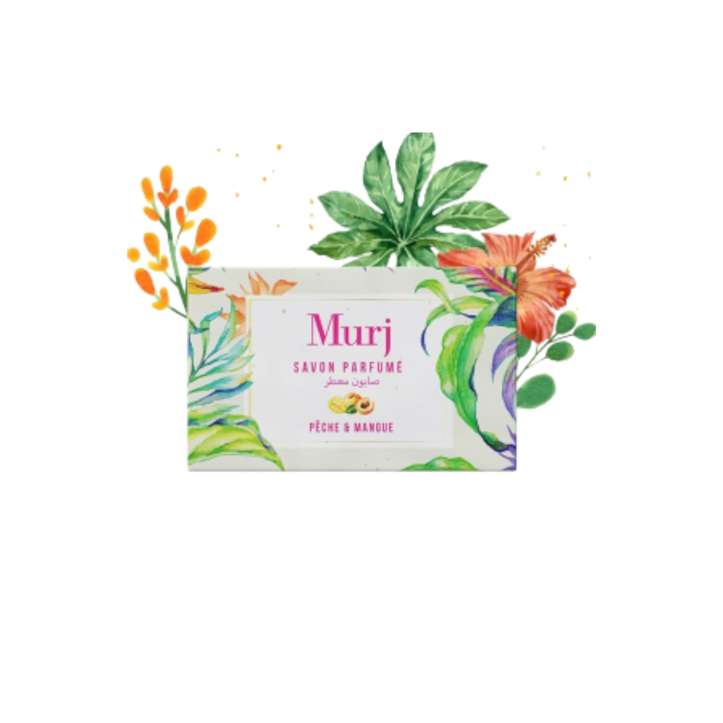MURJ Savon solide parfume-mangue et pèche 100g