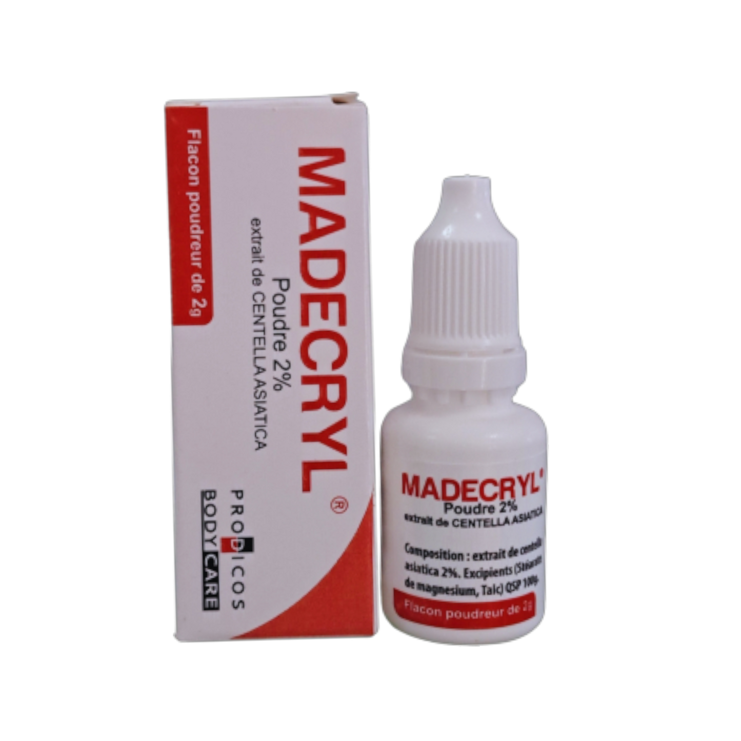 PROD Madecryl 2% poudre flc 2 gr