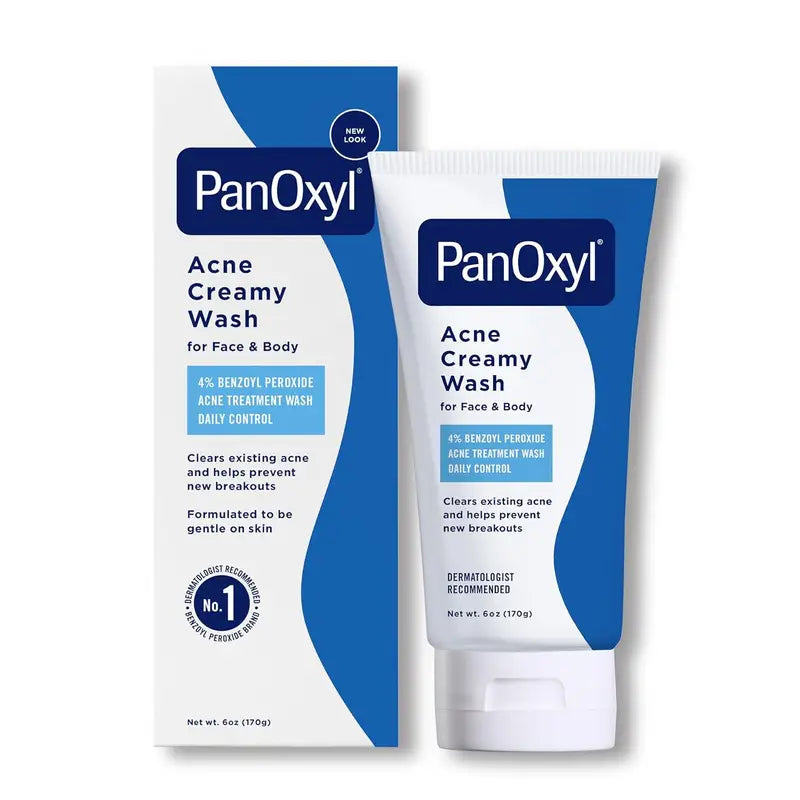 PanOxyl Acne Creamy Wash Peroxyde de Benzoyle 4% Contrôle Quotidien 170g