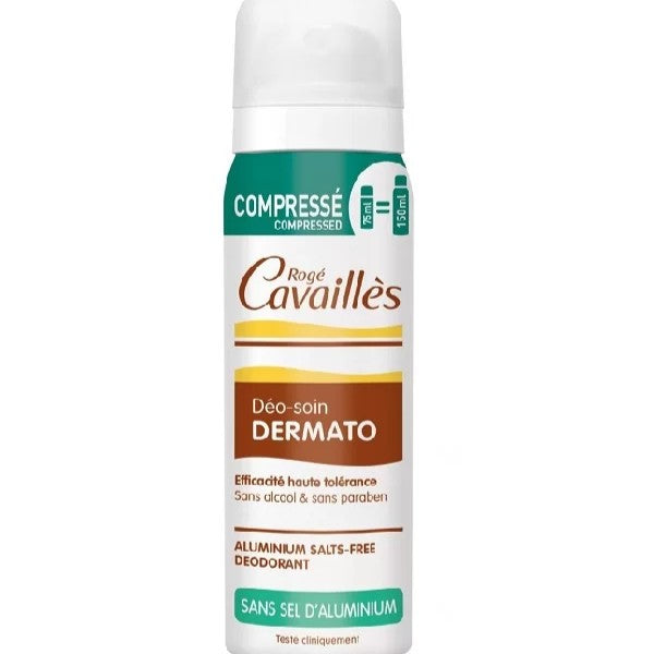 Rogé Cavaillès Déo-soin DERMATO sans alcool sans sel d’aluminium compressé 75 ml