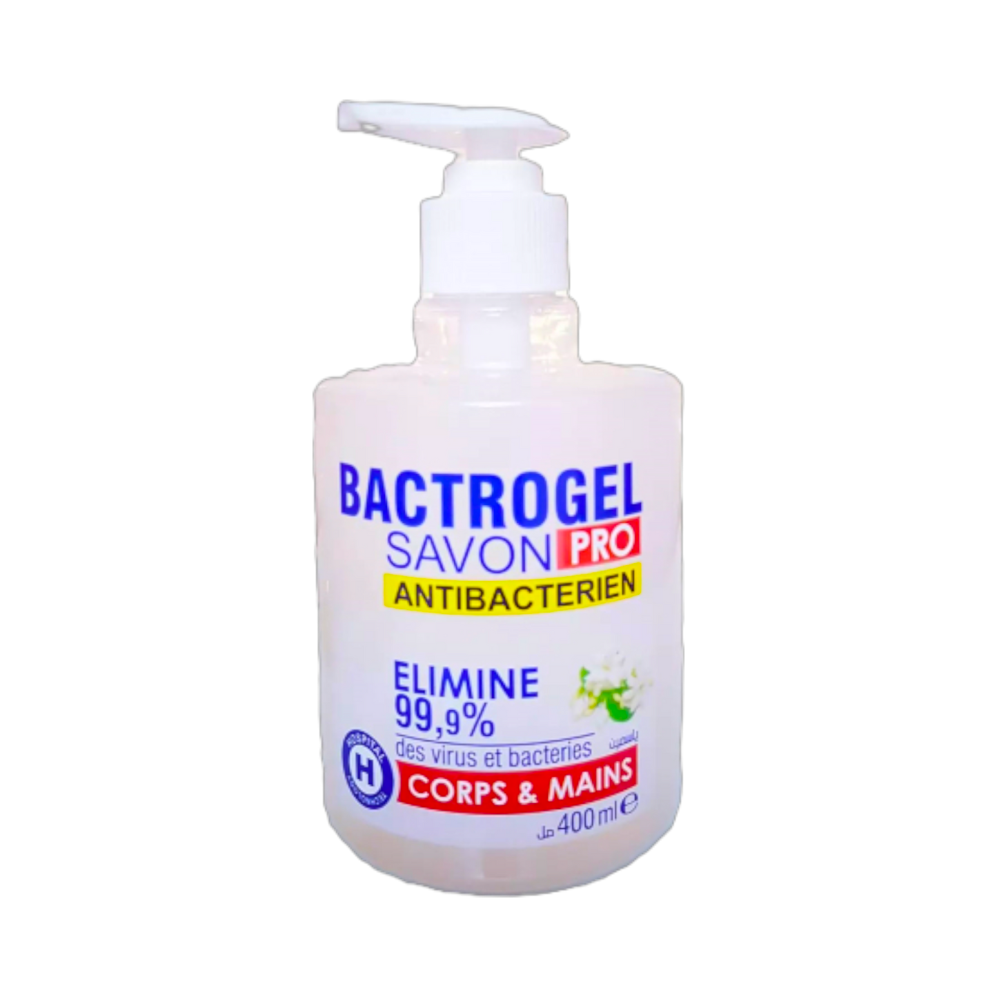 SOINS Bactrogel savon liquide antibactérien jasmin 400 ml