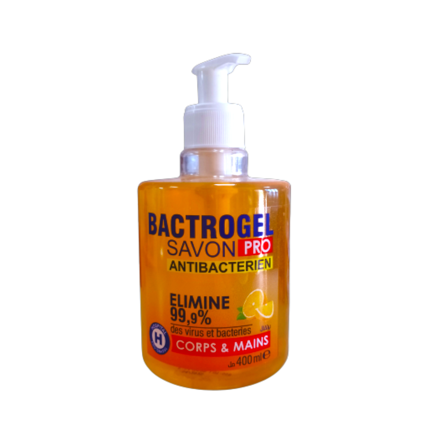 SOINS Bactrogel savon liquide antibactérien orange 400ml