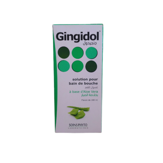 SOINS Gingidol bain de bouche aloe véra 180 ml