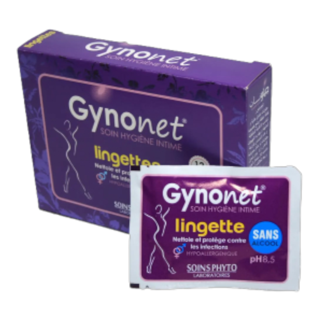 Gynonet lingettes soin hygiène intime bts /12 ph 8,5