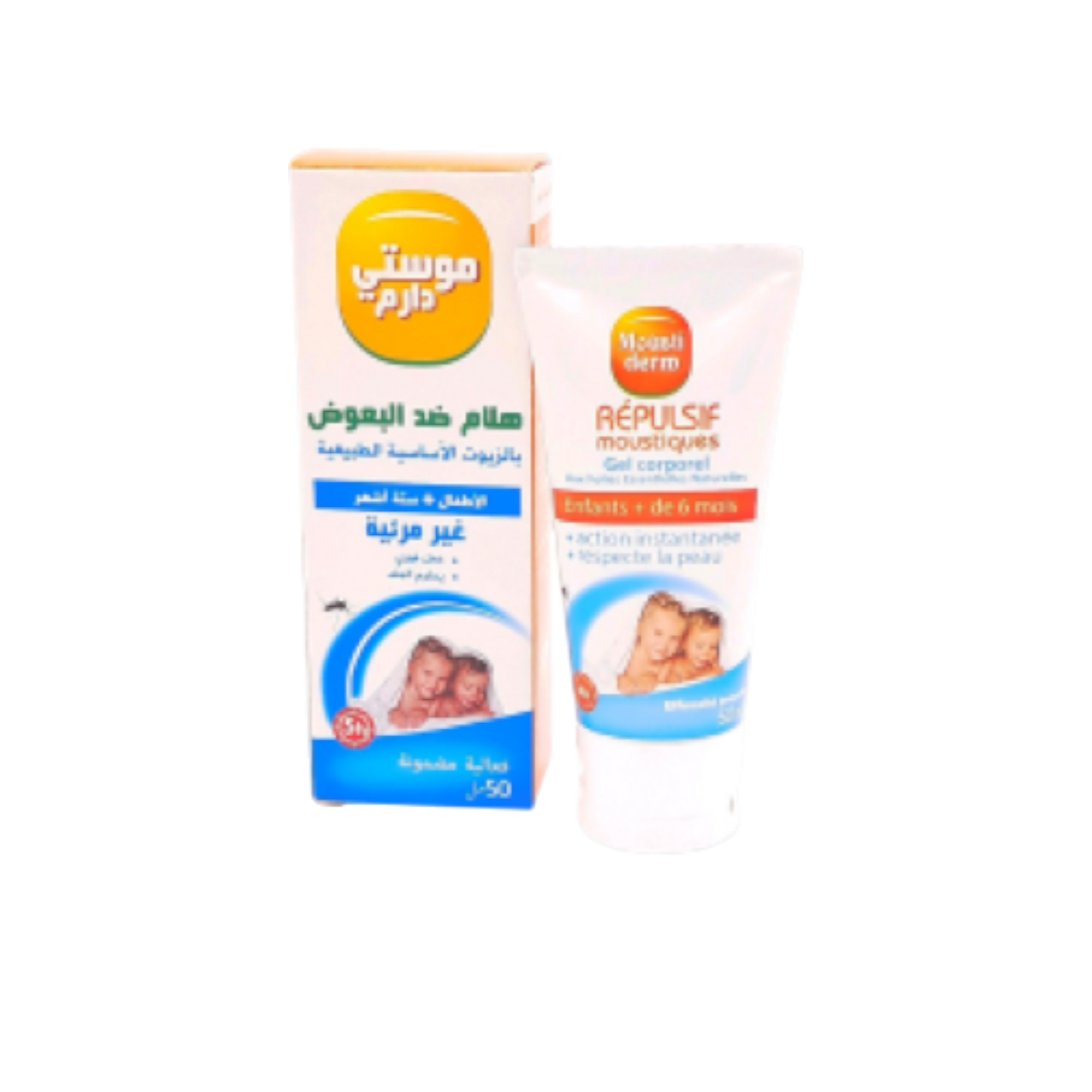 SPIC MOUSTIDERM Gel enfants répulsif moustique 50 ml