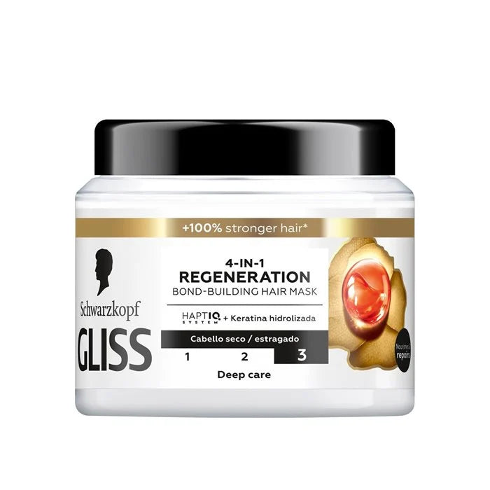 Schwarzkopf Gliss 4-In-1 Regeneration Bond-Building Hair Mask 400ml