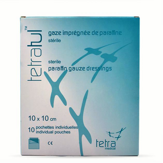 TETRATUL 10X10CM P/10 (tulle gras)