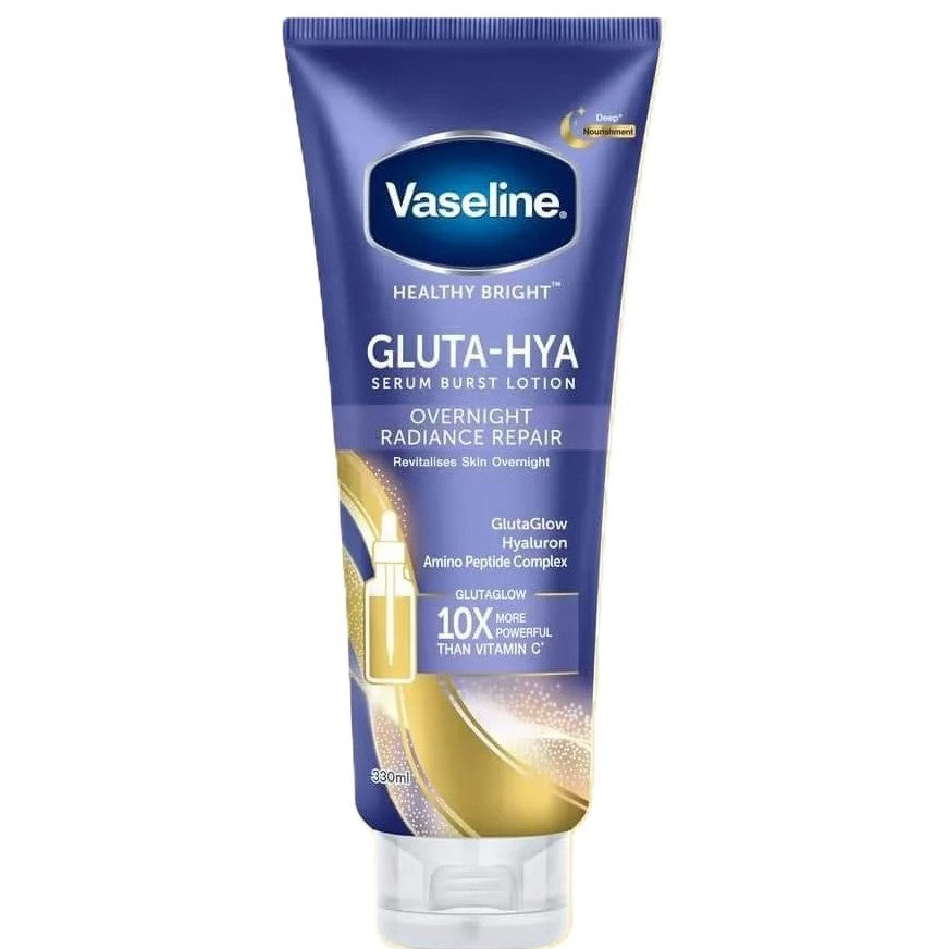 Vaseline Gluta-Hya Serum Burst Lotion Overnight Radiance Repair 330 ml