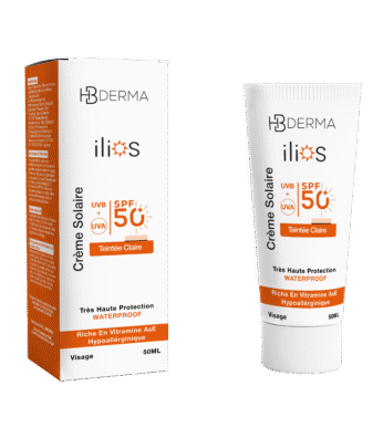 Hb Derma Ilios Crème Solaire Teintée Claire Spf 50+ 50ml