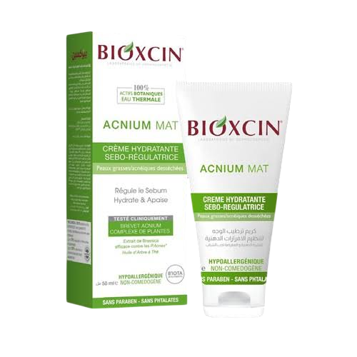 Bioxcin Creme Hydratante Sebo-Regulatrice Acnium 50 ml
