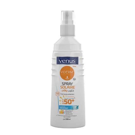 Venus Viderm Lait Spray Solaire Spf 50+ 150ml