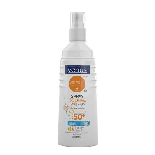 Venus Viderm Lait Spray Solaire Spf 50+ 150ml